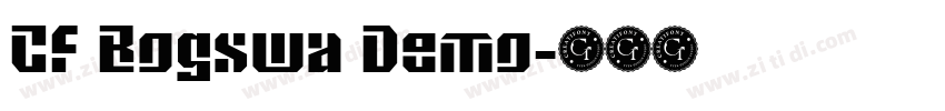 CF Bogswa Demo字体转换